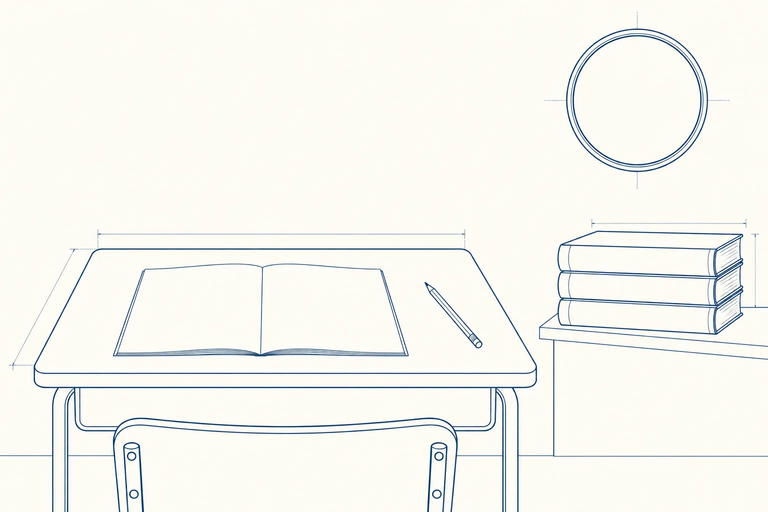 Line drawing of the equipment used on the NEBOSH International General Certificate course.