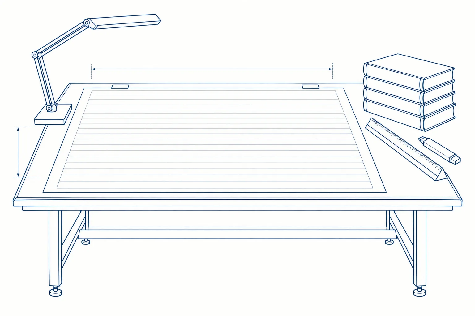Line drawing of the equipment used on the Fire Inspector III course.
