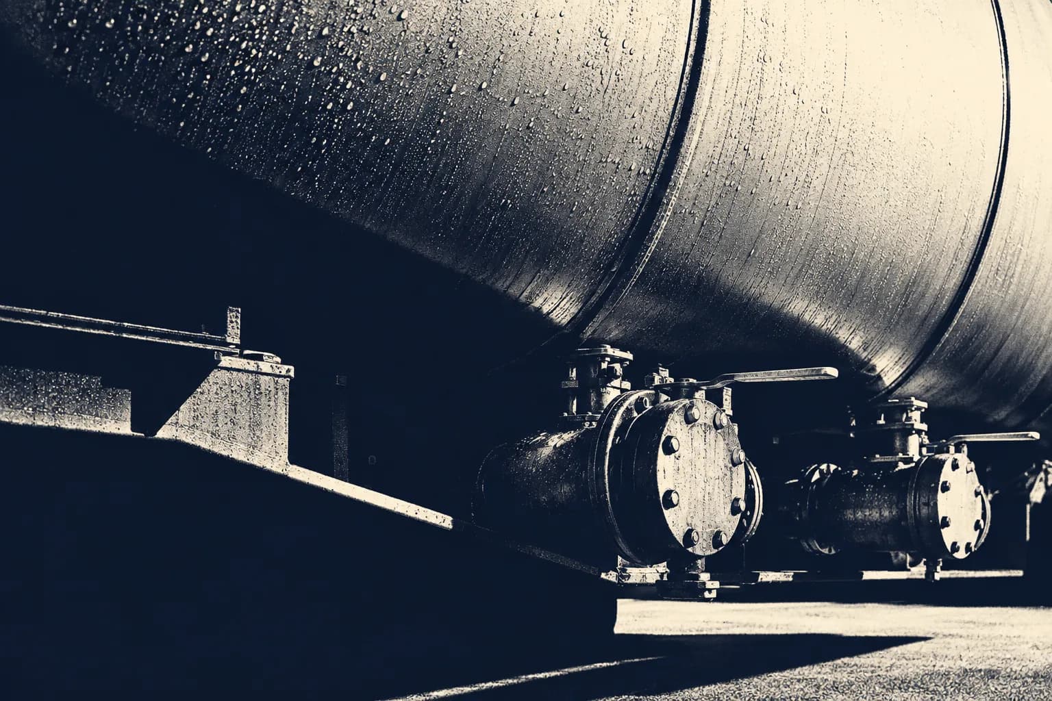 Abstract duotone image representing the Hazardous Materials — Operations course.